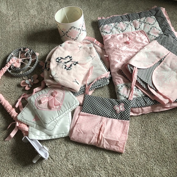 Lambs Ivy Duchess Damask Crib Bedding 